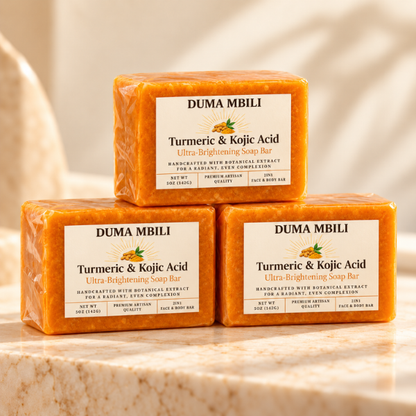 Duma Mbili Turmeric &amp; Kojic Acid Ultra-Brightening Soap Bar