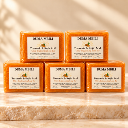 Duma Mbili Turmeric &amp; Kojic Acid Ultra-Brightening Soap Bar