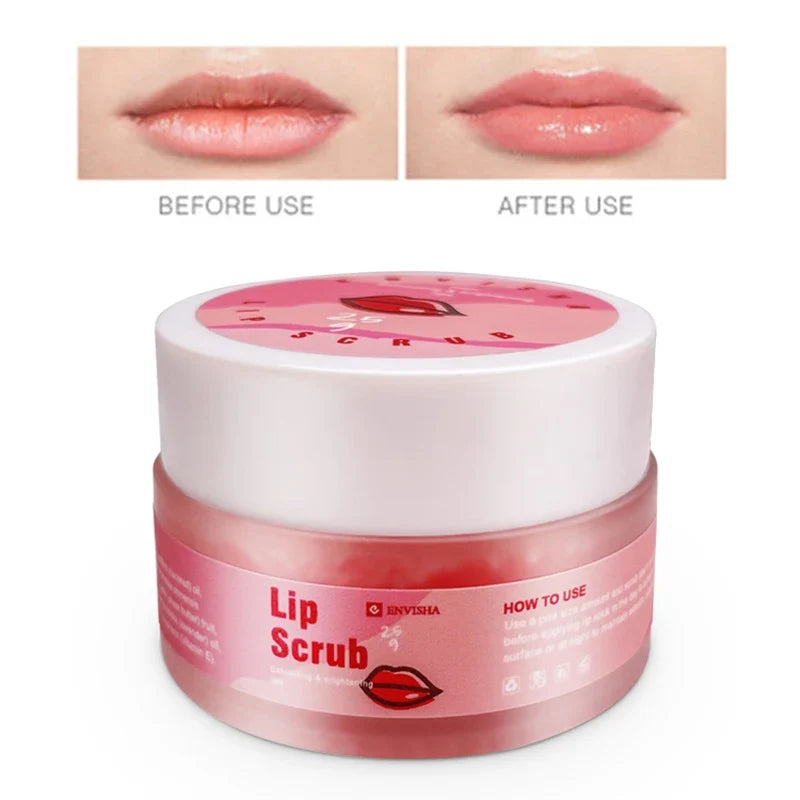ENVISHA Sugar Lip Scrub Cream Moisturizing Exfoliating Face Skin Care Nourish Anti-drying Organic Mint Lip Care Smooth Beauty
