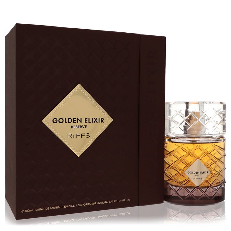 Riiffs Golden Elixir Reserve by Riiffs Extrait De Parfum Spray (Unisex) 3.4 oz for Men