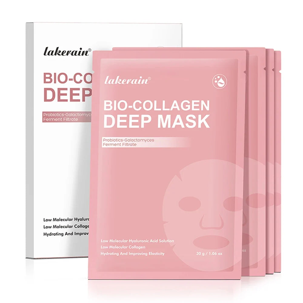 Korean Deep Collagen Mask Peel Off Mask Face Anti Wrinkle Lifting  Skin Care Masks Bio Pack Night Wrapping Woman Overnight Skin