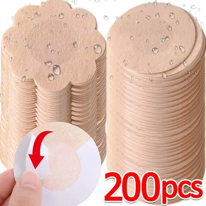 10-200pcs Nipple Cover Stickers Women Breast Lift Tape Pasties Invisible Self-Adhesive Disposable Bra Padding Chest Paste Patch