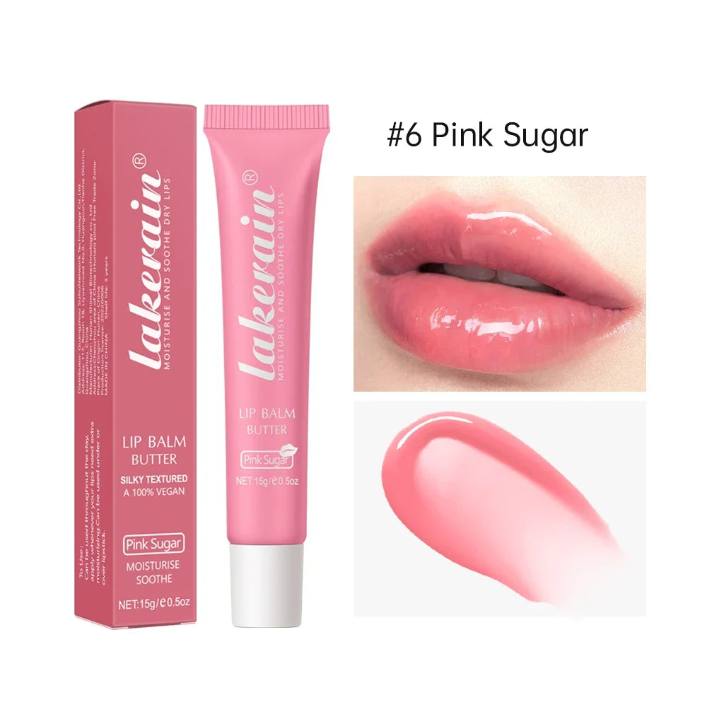 Crystal Lip Balm Butter Moisturizing Lip Gloss Oil Jelly Lipgloss Liquid Lipstick Lip Tint Brown Sugar Cherry Pink Lips Makeup