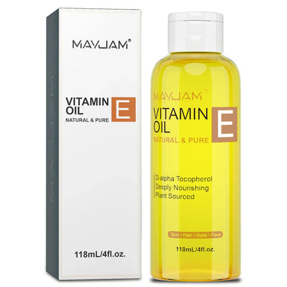 MAYJAM Natural &amp; Pure Vitamin E Oil Skincare Moisturizing Brighten Skin Tone 118ml 236ml Face Care Oil