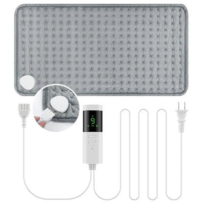 30*60cm Electric Heating Pads for Back Neck Shoulder Home Office Washable Winter Warm Blanket 4 Timer 9 Temperature Control