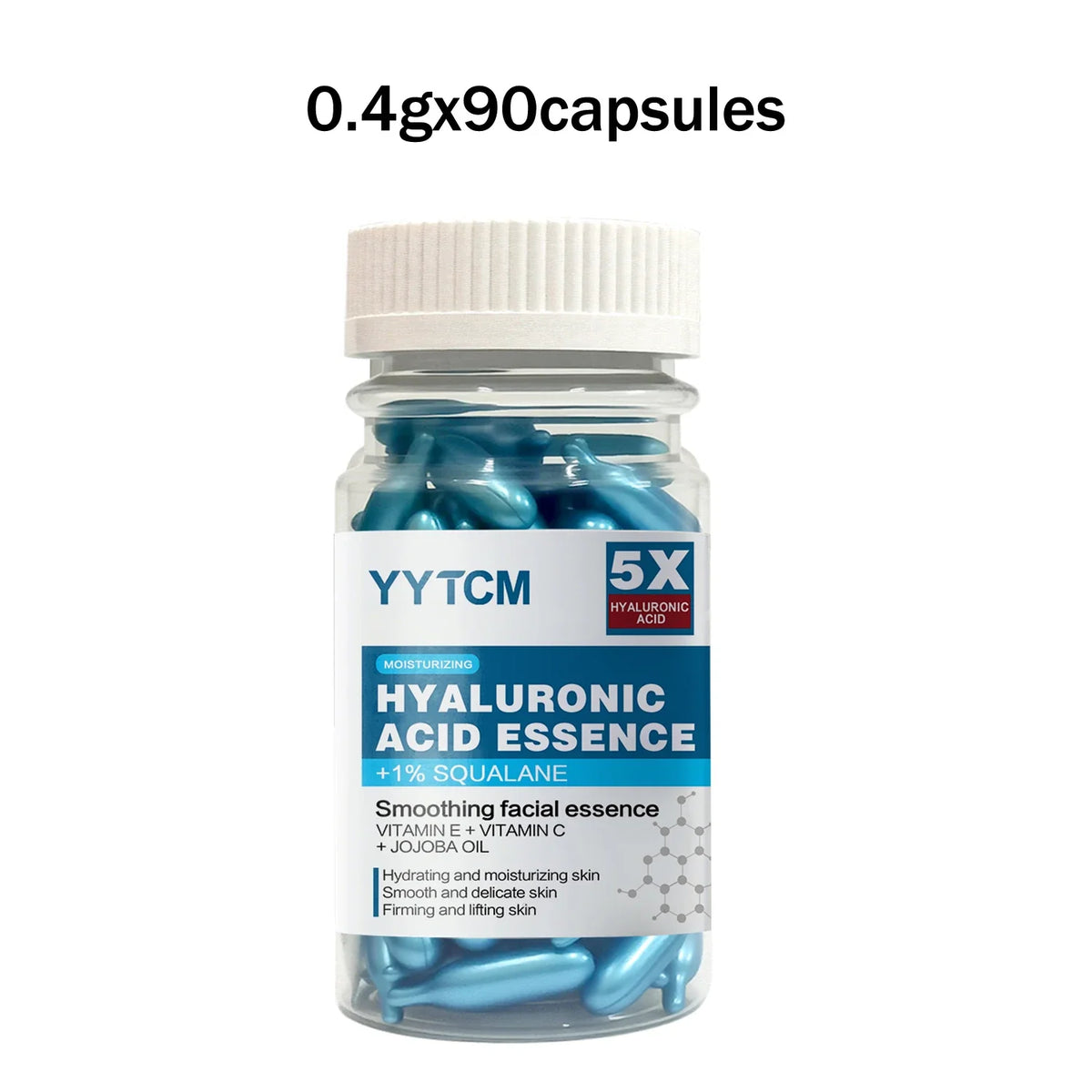 Hyaluronic acid deep moisturizing capsule essence, deep moisturizing and brightening skin essence (0.4gx30 capsules)/bag -1 bag
