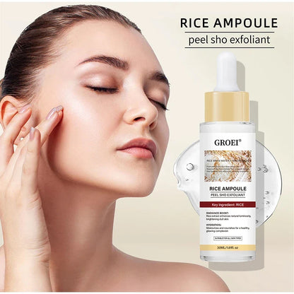 Peel Shot Ampule Set Rice Toner Moisturizing Facial Essence Glowing Skin Water-oil Balancing Essence Revitalizing Skin Dullness