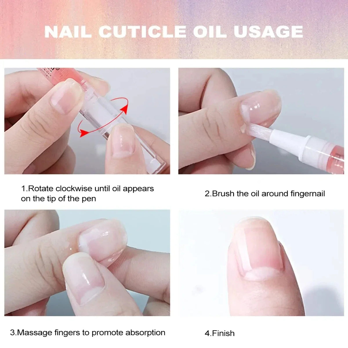 30pcs Cuticle Oil Nail Care Nutrition Oil Pen Nails Repair Hand Cuticle Manicure Treatment Nail Strengthening Care Product Set