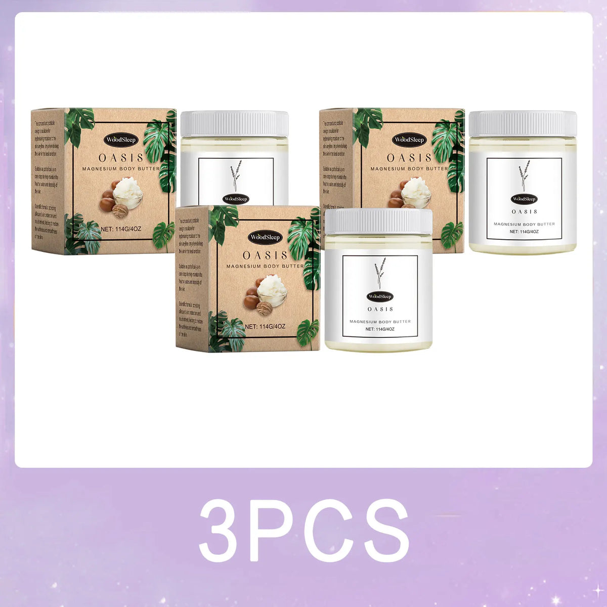 Body Lotion Moisturizing Magnesium Body Butter Nourishing Skin Soft Smooth Soothes Muscles Overnight Shea Butter Skincare Cream