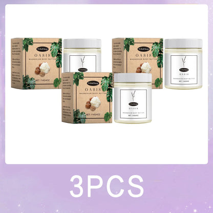 Body Lotion Moisturizing Magnesium Body Butter Nourishing Skin Soft Smooth Soothes Muscles Overnight Shea Butter Skincare Cream