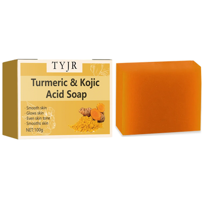 Ginger soap for cleansing, anti-acne, whitening and brightening the face, removing acne and fading dark spots, turmeric soap