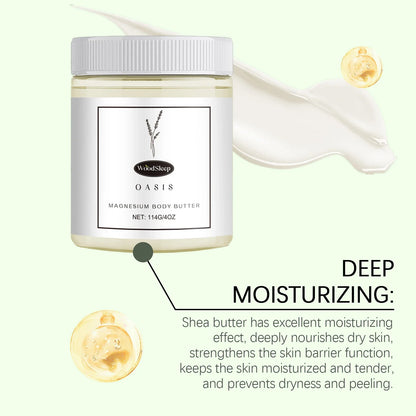 Body Lotion Moisturizing Magnesium Body Butter Nourishing Skin Soft Smooth Soothes Muscles Overnight Shea Butter Skincare Cream