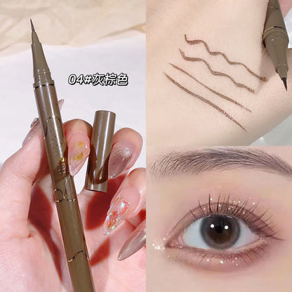 Slim eyeliner is waterproof, sweat-proof, long-lasting and non-smudged. Newbie brown eyeliner liquid pen