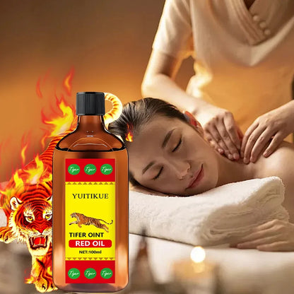 YUITIKUE Tifer Oint Red Oil 100ml - Tiger Formula for Muscle &amp; Joint Massage, Sport &amp; Daily Use, for All