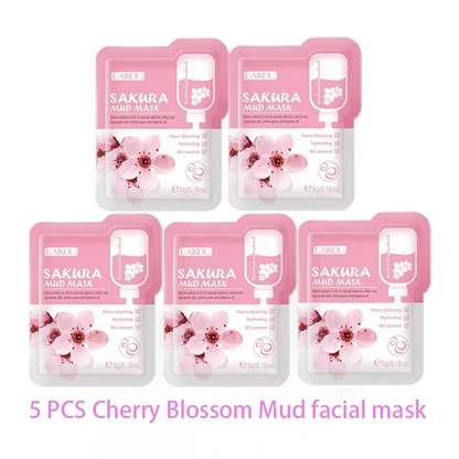 Purifying Clay Facial Mask in Pouch,For Acne, Oily &amp; Combination Skin, Deep Cleansing, Detoxifying, Skin Care, Face Mud Mask 5g
