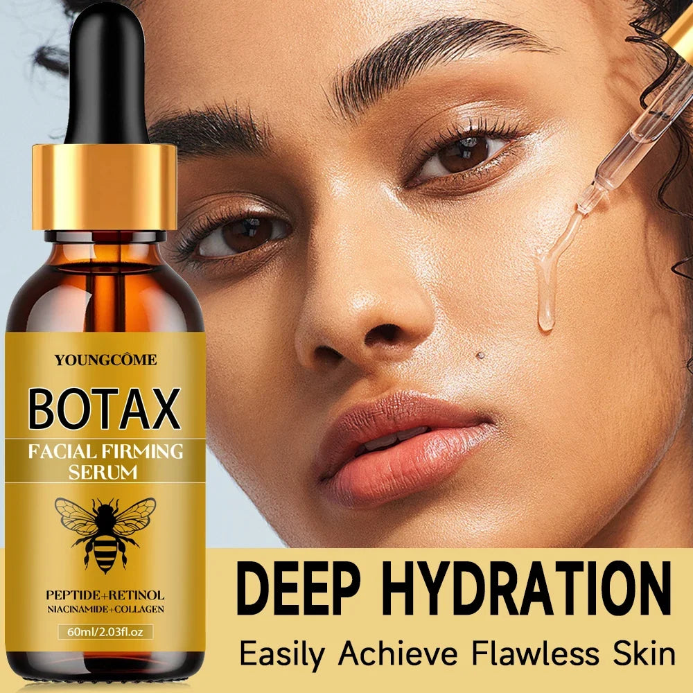 Bee Venom Facial Serum Face Essence Wrinkle Reduction Skin Tightening Natural Collagen Booster Hyaluronic Acid Essence 40/60ml