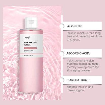 100ml Rose Essence Toner For Glowing Skin Soothing Moisturizer Deep Nourishing Brightening Facial Water Lotion With Hydrating