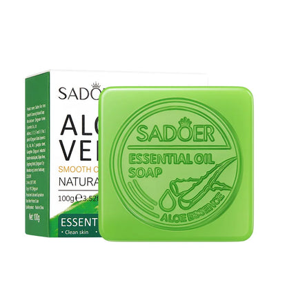 Aloe Vera Smooth Cleansing Natural Soap Cleansing Smooth Handmade Essential Oil Soap100g