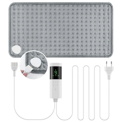 30*60cm Electric Heating Pads for Back Neck Shoulder Home Office Washable Winter Warm Blanket 4 Timer 9 Temperature Control