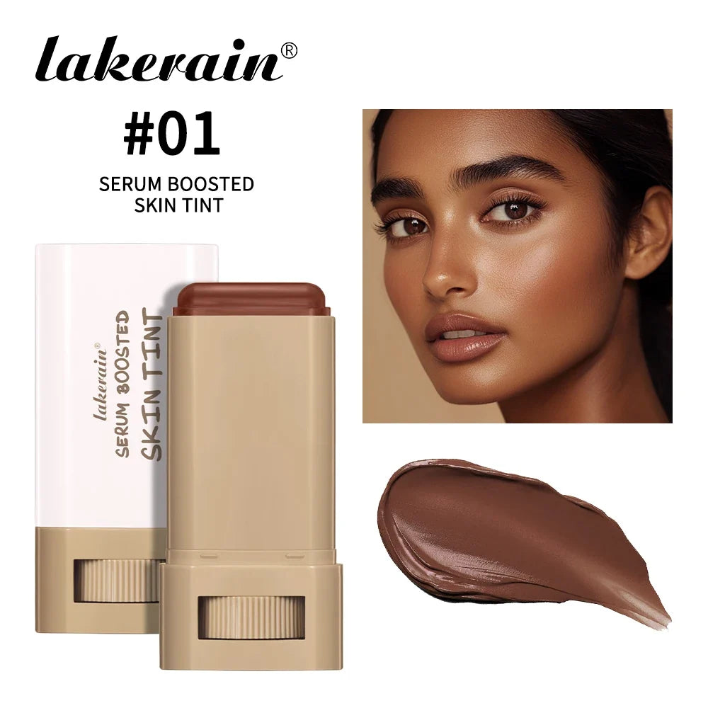 Skin Tint Stick Waterproof Nourishing Solid Tinted Serum Foundation Skin Tint Balm Face Tinted Face Contour Stick Makeup