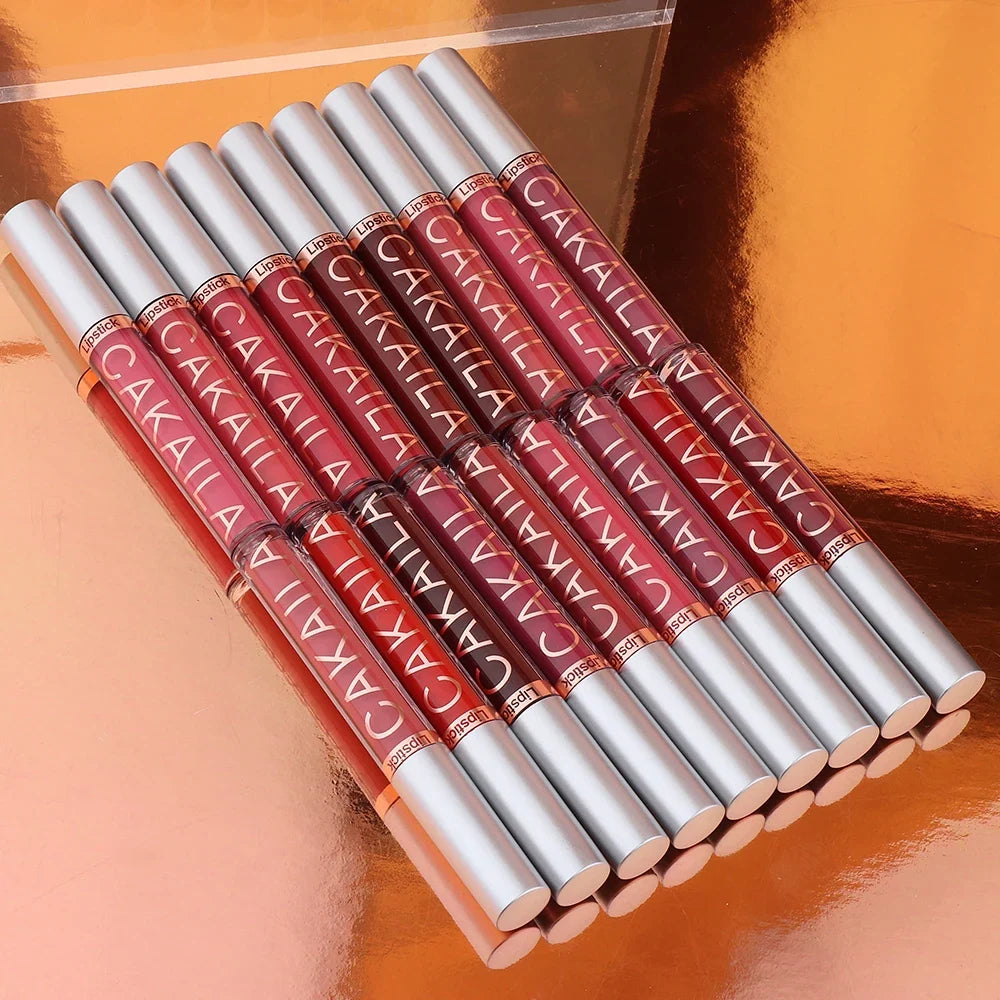 CAKAILA 6-Color Lip Gloss Lipstick Set Liquid Matte Velvet Matte Women&
