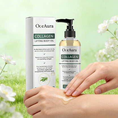 Collagen Firming Body Oil 100ml Enhance Skin Elasticity &amp; Tighten Deep Hydration Moisturizing Refreshing Rosemary Non-Greasy Oil