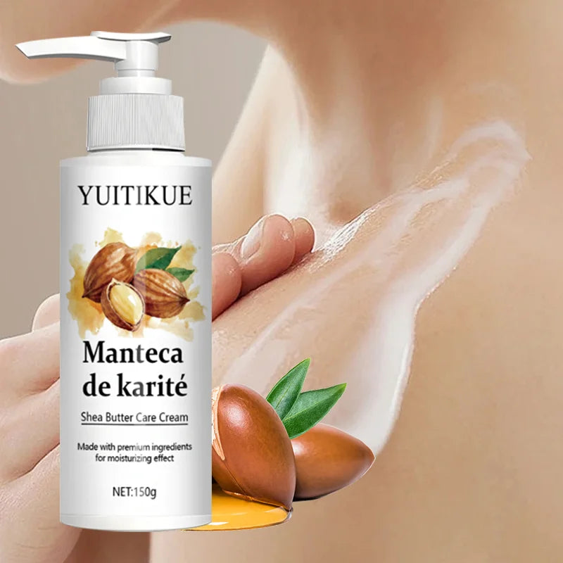 YUITIKUE Shea Butter Body Lotion 150g - Firming &amp; Moisturizing, Non-Greasy Fast Absorption, for Smooth &amp; Soft Skin