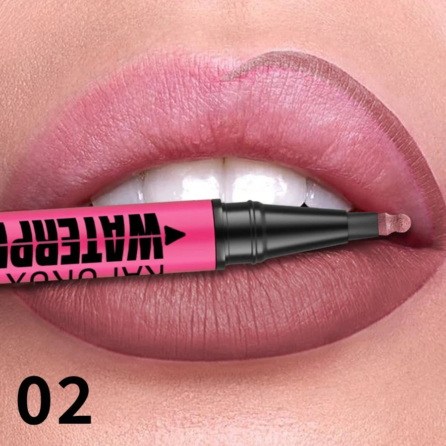 1PC Liquid Matte12-Color Lipliner Pencil Waterproof Plumping Stain Lipstick Natural Lip Liner Outline Lips Contour Makeup