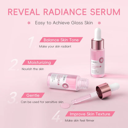 LAIKOU Sakura Face Serum  Wrinkle Essence Brightening Essence Shrink Pores Moisturizing Skin Care 17ml or 30ml