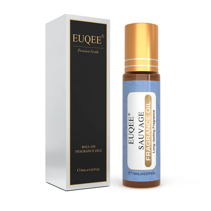 EUQEE 10ml Fragrance Oil Roll-On Long Lasting Scent La Vie Est Belle CHANCE Jadore Cotton Strawberry Mango for Men and Women