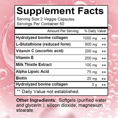 Daitea Hydrolyzed Collagen Supplement – Supports Healthy Skin, Joints, Hair, Nails - Antioxidant - Dietary Supplement