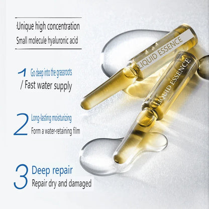 28 Bottles Skincare Revitalizer Hyaluronic Acid Ampoule Essence Moisturizer Face Toner Pores Shrinking Whitening Facial Serum