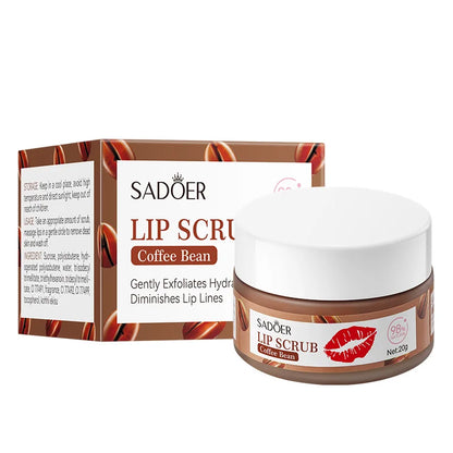 SADOER Fruit Lip Scrub Cream Moisturizing Lips Plumper Hydrating Nourishing Avocado Orange Strawberry Lip Mask Lipstick Care