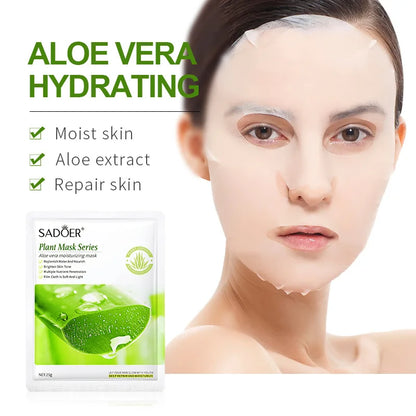 8pcs SADOER Fruits Face Mask Beauty Facial skincare Masks Moisturizing Firming Hydrating Facial Mask Face Care Korean Cosmetics