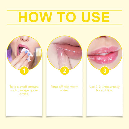 Coconut Oil Lip Scrub Balm Exfoliator Lips Mask Softening Remove Dead Skin Lasting Nourishment Moisturizing Repair Gentle Care