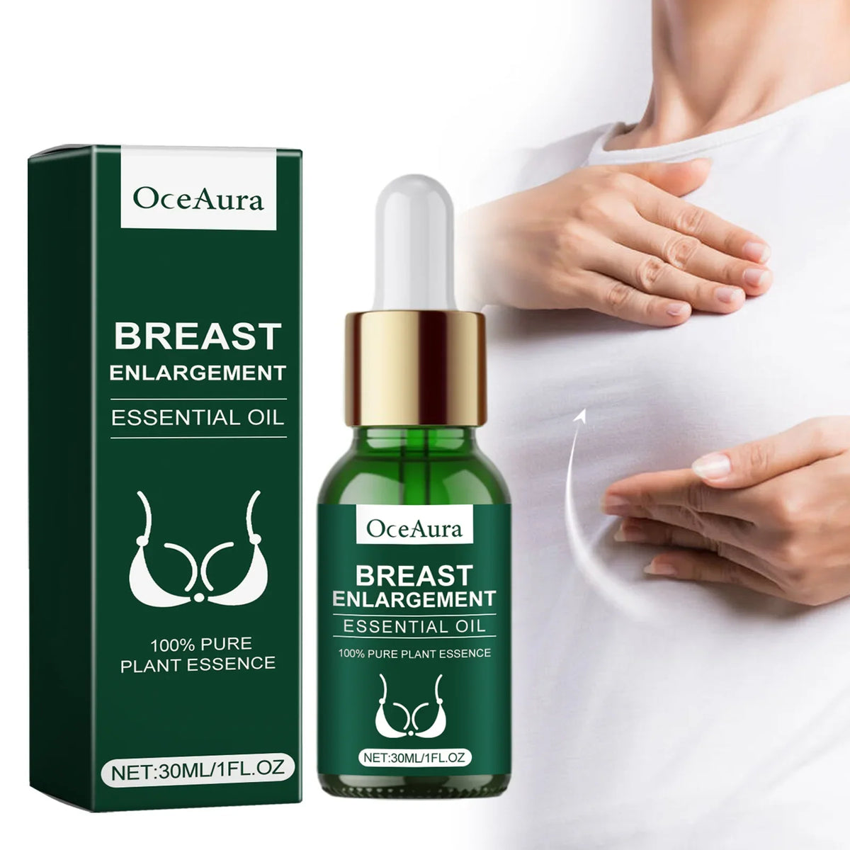 Rose Breast Essential Oil Plump Full Keep Firming Size up Lifting Treatment Massage Bigger Sexy Boobs Spa Breast Enlargement Oil