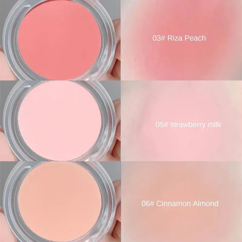 Monochrome blush Matte Natural Cheek Color Brightening Face Waterproof Facial Contouring Makeup Blush Powder Soft Makeup