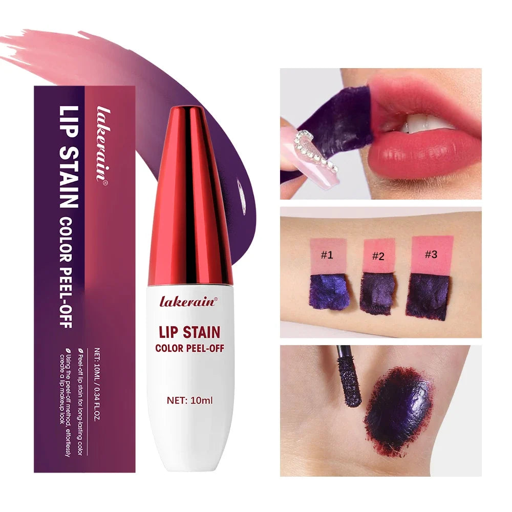 Lip Stain Peel Off 24 Hours Water Resistant Lipsticks Makeup Liquid Lipstick Matte Lipstick for Lips Stick Free Shipping Ink
