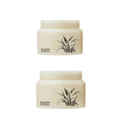 Rice Jam Mask,Body Face Smooth Soft Radiant Skin Smeared Mask,Deep Cleansing Hydrating,Korean Moisturizing Purifying Skincare