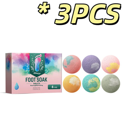 South Moon Foot Soak Tablet Relieve Fatigue Warmth Foot Soaking Promote Circulation Soften Cuticle Herbal Extract Feet Bath Ball