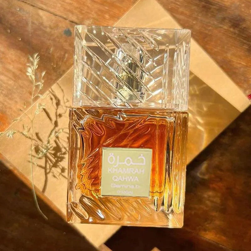 Khamrah عطر Perfume Eau De Toilette Gift Box 100ml Unisex Arabian Oud Scent Gourmand Fragrance Long Lasting Perfume For Unisex