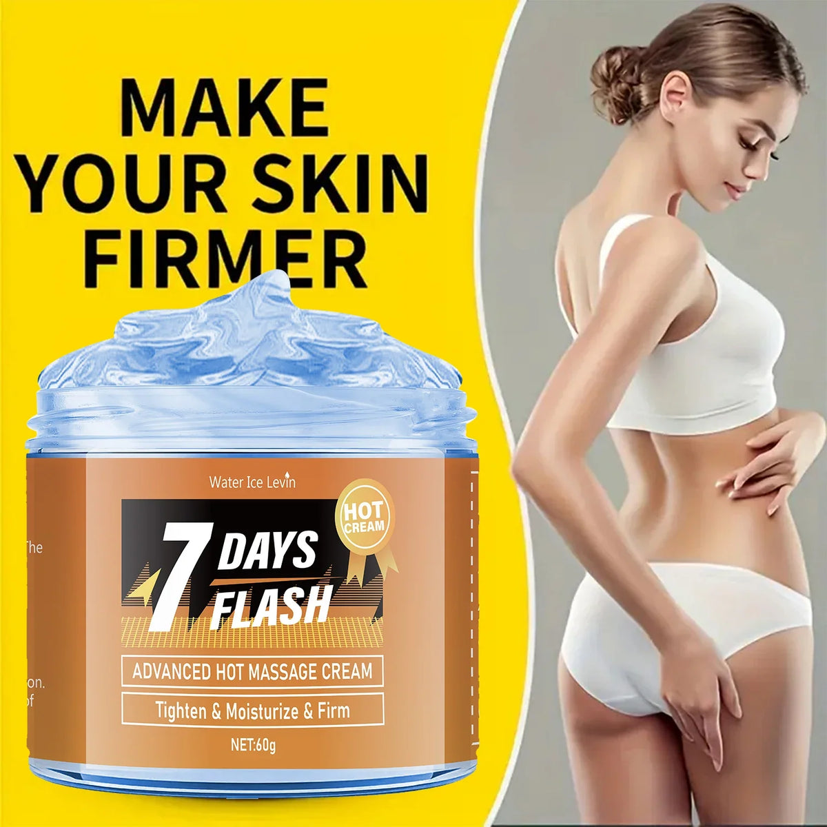 60g Moisturizing Massage Cream-Tightening Lifting with Curcumin and Plant Extracts for Big Belly and Loose Skin Care,Arm&amp;Legs Cream