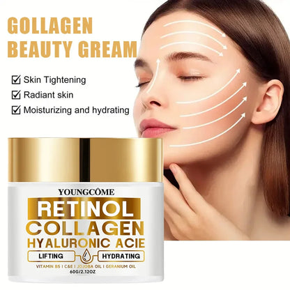 Retinol Face Cream Moisturizing Wrinkle Remover Collagen Hyaluronic Acid Creams Skin Care Cosmetic for Women&amp;Men