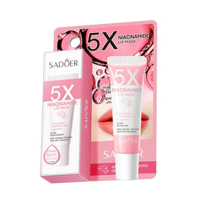 5X Niacinamide Plumping Lip Mask – Intense Hydration &amp; Anti-Dryness for Soft, Pink Lips | Care Chapped Lips Overnig 10g/pc