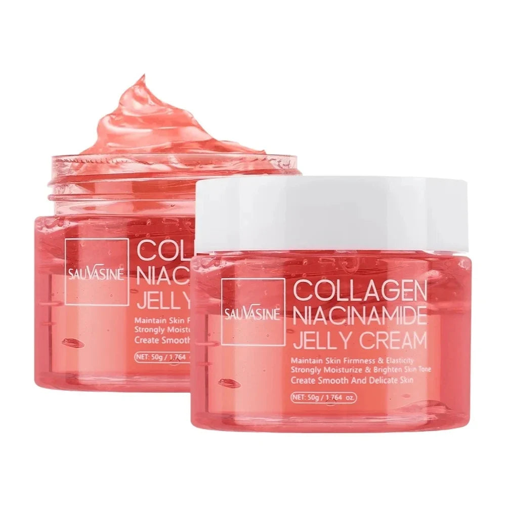 Collagen Jelly Cream Niacinamide Hydrolyzed Collagen 24h Glow &amp; Lifted Look Moisturize Skin Elasticity &amp; Hydration Face Cream