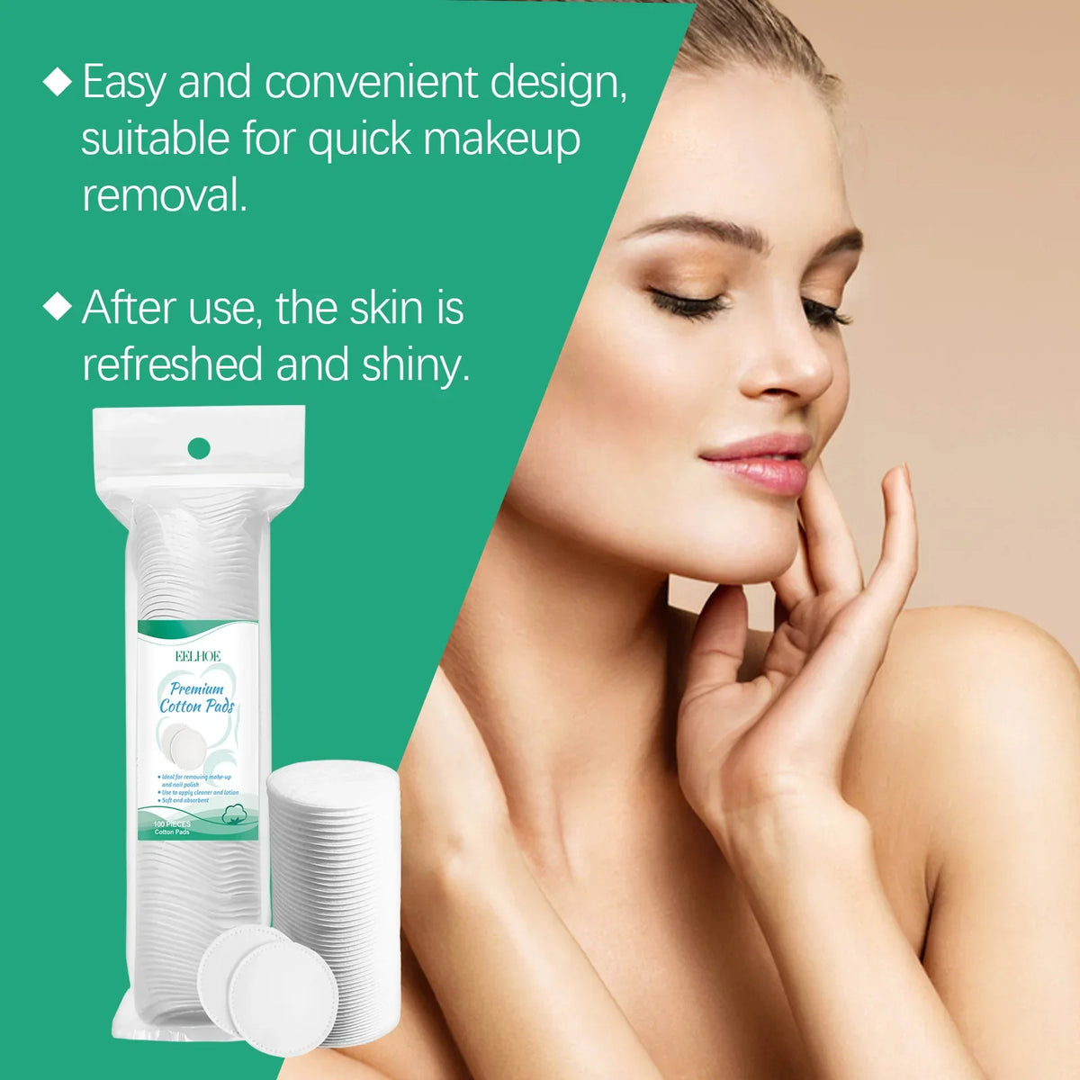 Moisturizing Facial Cleansing Oil Centella Skin Care Fresh Smooth Pore Cleaning Makeup Remover Pads Makeup Tools and Accessories