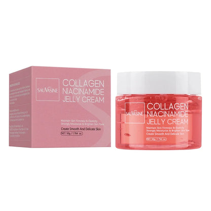 Collagen Jelly Cream Niacinamide Hydrolyzed Collagen 24h Glow &amp; Lifted Look Moisturize Skin Elasticity &amp; Hydration Face Cream