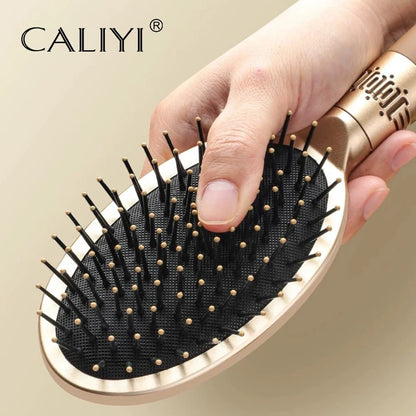 CALIYI Hair Massage Air Cushion Comb Brush Scalp Hairbrush Detangle Anti Static Salon SPA Hairdressing Styling Tool Oval Round