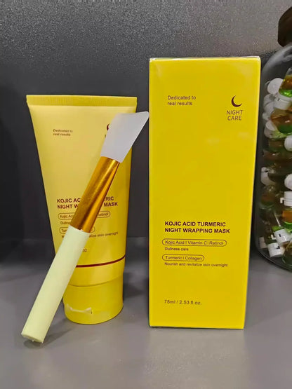 Collagen Night Peel Off Mask Moisturizing Hydrating Night Mask Brighten &amp; Even Skin Tone Balance Oil &amp; Water Tender Skin 75ml