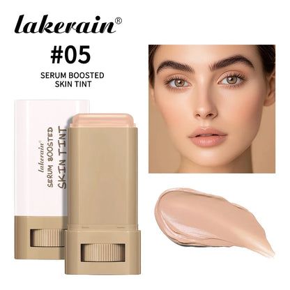 Skin Tint Foundation Stick Eraser Concealer Foundation Stick Serum Boosted Smooth Plumper Hight Coverage Travel Bronze Foundatio